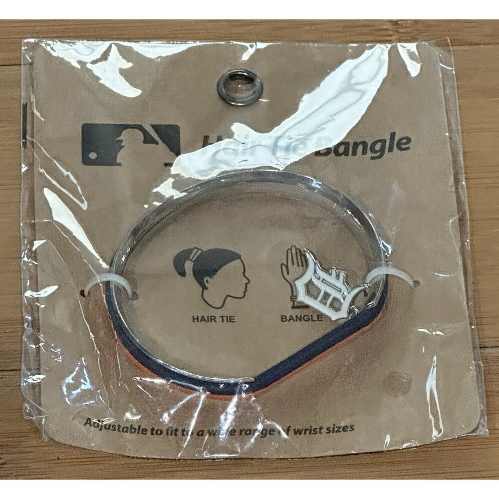 MLB Detroit Tigers Hair Tie Bangle - New